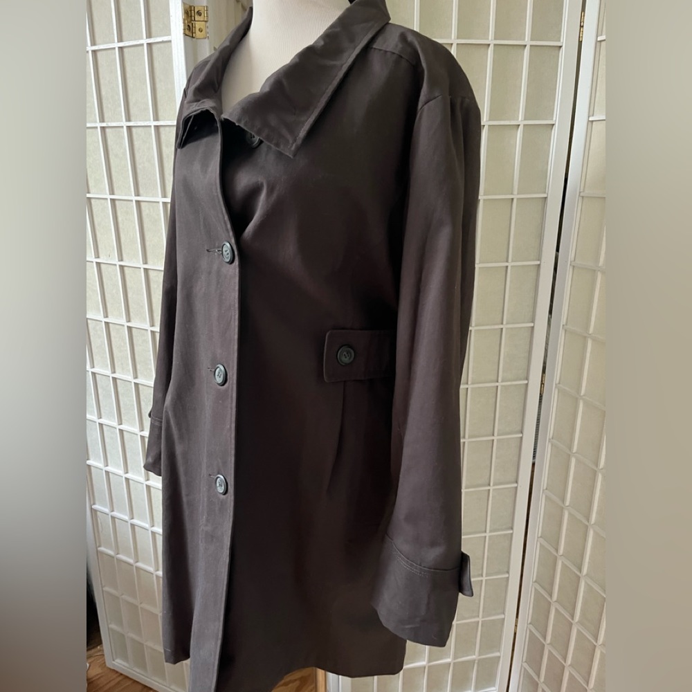 Garnet Hill Brown Cotton Jacket 16